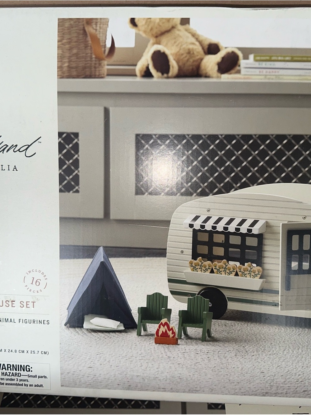 Hearth & Hand Black and White Toy Packaging Back Panel
